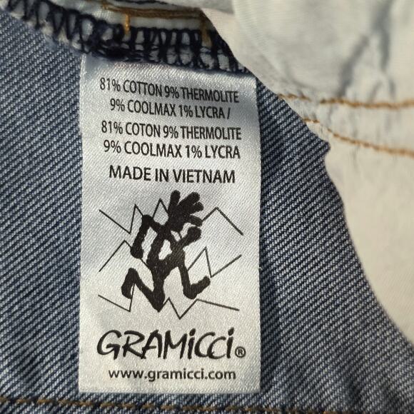 Gramicci Blue Jeans Slim Straight Leg Womens Sz 31 12-14 Medium Wash - Picture 8 of 11